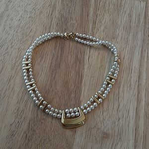 Vintage Napier Faux Pearl Necklace